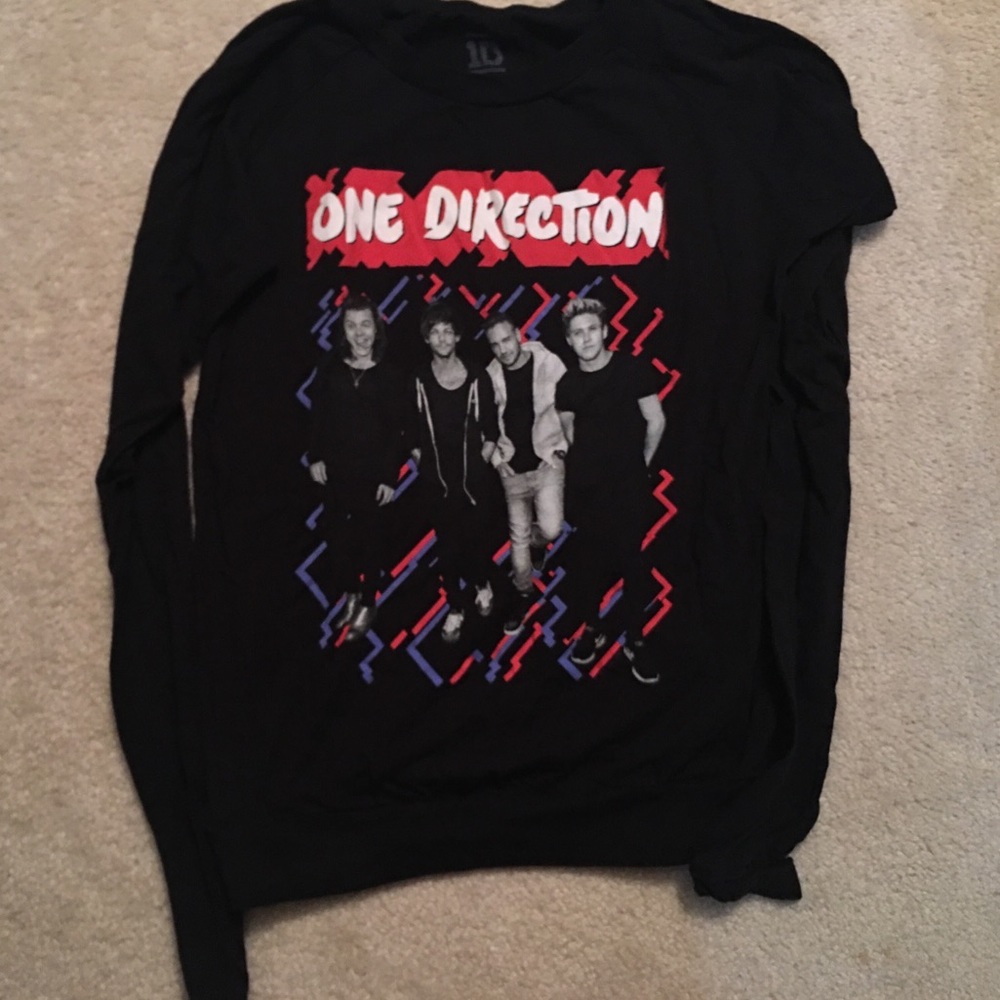 Black Long Sleeved 1D Shirt
